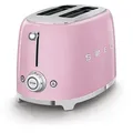 Retro Toaster 2 Schlitz 50s Style - mit 6 Röstgraden, Auftau und Bagelfunktion C...