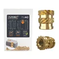 Gewindeeinsatz M2 – 70 Stk. RXM2x4 BLEIFREIE Gewindebuchse aus Messing  stabi...