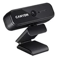 CANYON Webcam 1080p mit Abdeckung - Full HD USB Web Camera Plug & Play - 360 ° Drehbare Web Kamera Kompatibel mit Windows für Streaming Videochat, Zoom, YouTube, Skype, zum Konferenz
