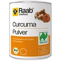 Raab Bio Curcuma Pulver mit Pfeffer 100g - für Smoothies, Säfte, Shakes, Suppe