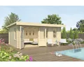 Gartenhaus Outdoor Life Baruda 53 inkl. Fußboden 570 x 415 cm natur