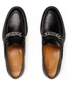 GUCCI Chain Slip-On Loafers Mokassin Kettenverzierung im Palladium-Ton mit Miniatur-Interlocking