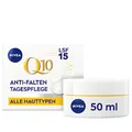 NIVEA Q10 Anti-Falten Power Straffende Tagespflege (50 ml), Gesichtspflege mit 24h Anti-Falten Schutz, Tagescreme mit Doppeleffekt Koenzym Q10 und Kreatin