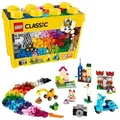 LEGO Classic Große Bausteine-Box, Konstruktionsspielzeug für Mädchen und Jungen mit Aufbewahrungsbox, enthält bunte LEGO Steine, Reifen, Türen... - Bronze