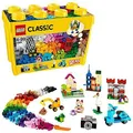 LEGO 10698 Classic Große Bausteine-Box, 33 verschiedene Farben, 2 Grundplatten