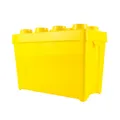 LEGO® Aufbewahrungsbox Gelb mit Deckel Stapelbar - Groß 8 Noppen - NEU