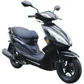 Motorroller GT UNION "GT3 25", schwarz (schwarz, schwarz), Motorroller & Mofas, 25 km/h, Luftgekühlter Motor, B:68cm H:105cm L:183cm, Topseller