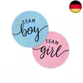 Gender Reveal Stickers für Partyeinladungen und Abstimmungsspiele, 120pcs Team 