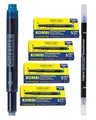 ONLINE 20x kompatible LAMY Patronen blau & Tintenlöscher, auch für Pelikan, Stabilo etc., Universal Tintenpatronen, Füller Patronen, löschbar, für Füllhalter & Tintenroller, Vorteilspack königsblau