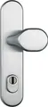 ABUS Tür-Schutzbeschlag HLZS814 ER edelstahl mit Zylinderschutz & beidseitigem Drücker rund, 12229