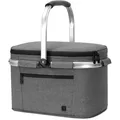 Kühltasche, Picnic Basket, 22L, Isoliert, Faltbar, Hellgrau, Polyester