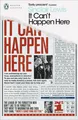 It Can't Happen Here, Sinclair Lewis