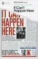 Sinclair Lewis - It Can't Happen Here - Paperback - G245z