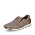 Rieker Herren Low-Top Sneaker 11954, Männer Halbschuhe,Turnschuhe,Laufschuhe,straßenschuhe,Strassenschuhe,Sportschuhe,beige (64),40 EU / 6.5 UK