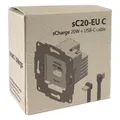 smart things sCharge 30W Unterputz Netzteil sC30-EU C mit USB-C/C Kabel (30 W, 1 Port) (sC30-EU C)