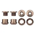 Wolf Tooth Kettenblattschrauben und -muttern, 6mm, 1-fach, 4 Stk., Aluminium, es