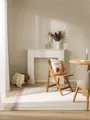 benuta Pop Wollteppich Karla - Lila 80x120 cm - Wolle - Rechteckig & im Style: Fransen, Uni, Natural Living - Pflegeleicht für Wohnzimmer Schlafzimmer