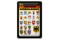 Blechschild Bundesländer 20x30 cm Deutschland Wappen Metall Deko Schild tin sign