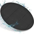 tillvex® Whirlpool Unterlage rund Schwarz 196 cm | Bodenmatte Poolunterlage Matte für Outdoor Whirlpools | Thermo Bodenschutzmatte Pool Untergrun...