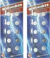 20 x CR1220 WILHELM Blister Lithium Knopfzelle 3V 40mAh ø12x2,0mm Batterie DL1220
