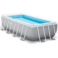 Intex Frame Swimming Pool Set "Prism Quadra II",grau,400 x 200 x 100 cm
