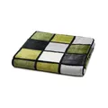 Gözze - Weiche Kuscheldecke, Cashmere Feeling, Hohes Stoffgewicht 500 g/m², Antigua, 150 x 200 cm - Grün/Anthrazit/Weiß
