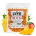 Mr. Wax New Age Waxing Mango Wachsperlen für Haarentfernung, Wachs Warmwachs Perlen, schmerzfreie Enthaarung im Gesicht für Augenbrauen, Oberlippe, Intimbereich, Achseln