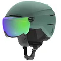 ATOMIC Savor Visor Stereo Skihelm mit Visier - Green - Größe S - Snowboard- & Ski-Helm mit Brille - 360° Fit System & Active Aircon Belüftungssystem - Holo Core für maximale Stoßdämpfung