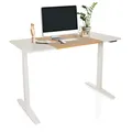 Schreibtisch höhenverstellbar elektrisch 140x70 cm Memory Funktion hjh OFFICE