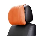 Forbell Auto Kopfstütze Kissen – Weiches Memory Foam Auto Nackenkissen für Kopfstütze, Ergonomisches Car Headrest für Kopf- und Nackenstütze, Entlastung beim Fahren und Ausruhen(Orange)