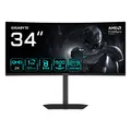 Gigabyte GS34WQCA Gaming Monitor Flat 34" 3440x1440 WQHD VA 1ms HDMI DP