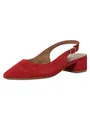 Tamaris Damen Sling Pump mit Blockabsatz Leder, rot, 42 EU