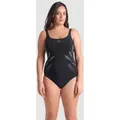 Badeanzug Damen arena Shapewear Milena C-Körbchen - Black - 40
