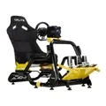 OPLITE Cockpit GTR S8 Elite Force Yellow Professionelles Cockpit für Rennsimulation, Simracing und Flightsim-Fahren mit seitlichen Verstärkungsrohren