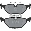 Textar 2099501 Bremsbelagsatz für BMW WIESMANN 5 3 7 Z3 MF3 E30 E36 E34 E32