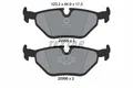 TEXTAR Bremsbelagsatz Scheibenbremse Q+ 2099501 für BMW Z3 E36 E34 E30 E32 MF3