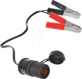 KFZ 019008 - KFZ - Universalstecker mit Batterieklemmen, 25cm
