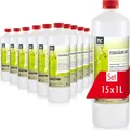 15x1 L Höfer Chemie® hochprozentige Essigsäure 60% zur Entkalkung und Reinigung von Haushaltswaren, in Flaschen