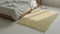 Elegant Floors Teppich Elegant Floors® Chindi Teppich BEIGE 60x90 cm handgewebt aus Baumwolle, Höhe: 9 mm