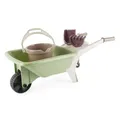 Dantoy Schubkarren Set 4-teilig Green Garden – Kinderschubkarre mit Gartengeräten | Gartenspielzeug für Kinder ab 2 Jahren | Schadstofffrei, nachhaltig produziert, hergestellt in Dänemark