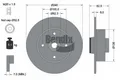 2 PCS BENDIX Braking BDS1051 Brake Disc