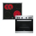 Siemens EQ110KA2EE iQ100 Herd-Glaskeramik-Kochfeld-Kombination (herdgesteuert), 59,4 cm breit, Schnellaufheizung, 3D-Heißluft Plus Backen auf 3 Ebenen