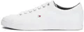 Tommy Hilfiger Herren Cupsole Sneaker Essential Leather Schuhe, Weiß (White), 42