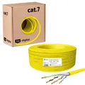 25m Verlegekabel Netzwerkkabel CAT.7 AWG23 "GELB"