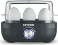 Severin Eierkocher EK 3166 | für 1-6 Eier | elektronische Kochzeitüberwachung | Signalton | BPA-frei | 420 W | schwarz