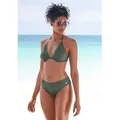 s.Oliver Bikini-Hose Aiko mit Häkeloptik grün 32