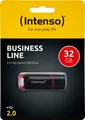 Intenso USB 2.0 Stick 32GB, Business Line, schwarz (R) 28MB/s, (W) 6.5MB/s, Rectractable, Retail-Blister