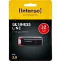 Intenso USB 2.0 Stick 32GB, Business Line, schwarz (R) 28MB/s, (W) 6.5MB/s, Rectractable, Retail-Blister