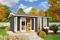 Gartenhaus Blockhaus  Satteldach 28 mm Riverside grau 500x320 cm Lasita