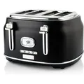 Westinghouse Toaster Retro Collections - 4 Schlitze - Lakritzschwarz - WKTTB809BK - Schwarz